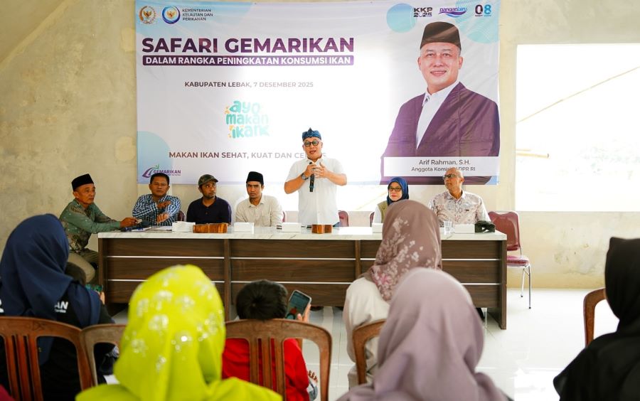 Arif Rahman Gelar Safari Gemar Makan Ikan di Pandeglang